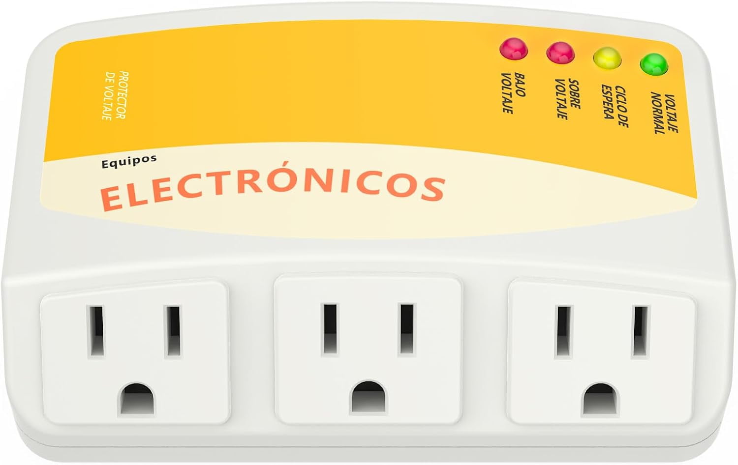 RGHJAR-Refrigerator Surge Protector, 3 Outlet Voltage Protector Home Appliances 120V 12A Voltage Brownouts Plug Outlet for Fridge TV Air Conditioners Surge Protector 1440 Watts -1 Pack