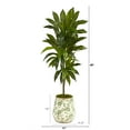 thumbnail image 2 of Nearly Natural Green 4' Dracaena Artificial Plant in Planter (Real Touch), 2 of 3