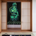 thumbnail image 1 of Cortina de puerta semiopaca con patrón de patchwork de dos piezas Megadeth, cortinas opacas decorativas para dormitorio, sala de estar, decoración de habitación de niños, 34 x 56 pulgadas, tamaño, 1 of 7