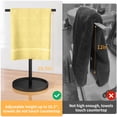 thumbnail image 2 of Soporte para toalla de mano STWWO ajustable de 42 cm negro mate, 2 of 8