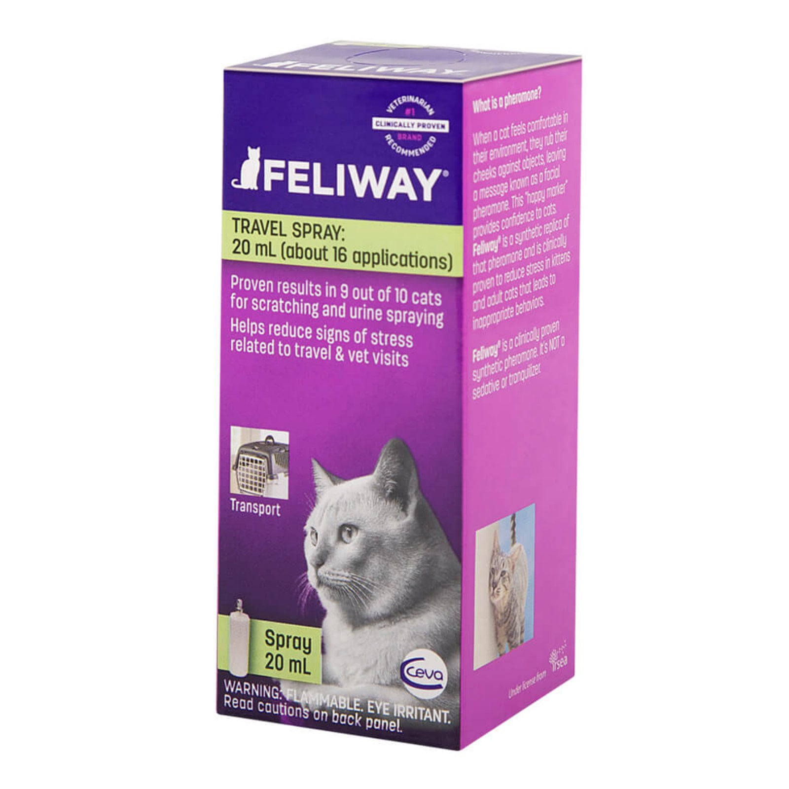 Feliway Calming Modification Travel Spray for Cats