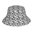 thumbnail image 1 of Balery Black White Halloween Sombreros para el sol para hombre y mujer, sombrero de pescador con UPF 50+, 1 of 6