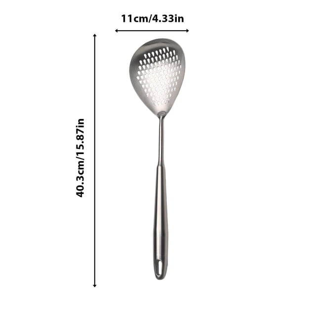 TIMIFIS The Shovel Stainless Steel Spoons with Long Handles Are Commonly Used in Kitchens Practical Easy to Clean Large Spoon Capacity Spatula Kitchen Gadgets