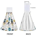 thumbnail image 4 of SKYSONIC Cosmos Doodle Galaxy 2Pcs Kitchen Hanging Towel Set Hand Hanging Towels with Hanging Loop, Absorbent Bathroom Hand Towel Soft Thick Dish Cloth Dry Towel for Kitchen Bathroom, 12"x17", 4 of 6
