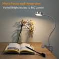 thumbnail image 4 of Libro de lectura LEPOWER Clip on Light, color plateado cambiable, 4 of 6