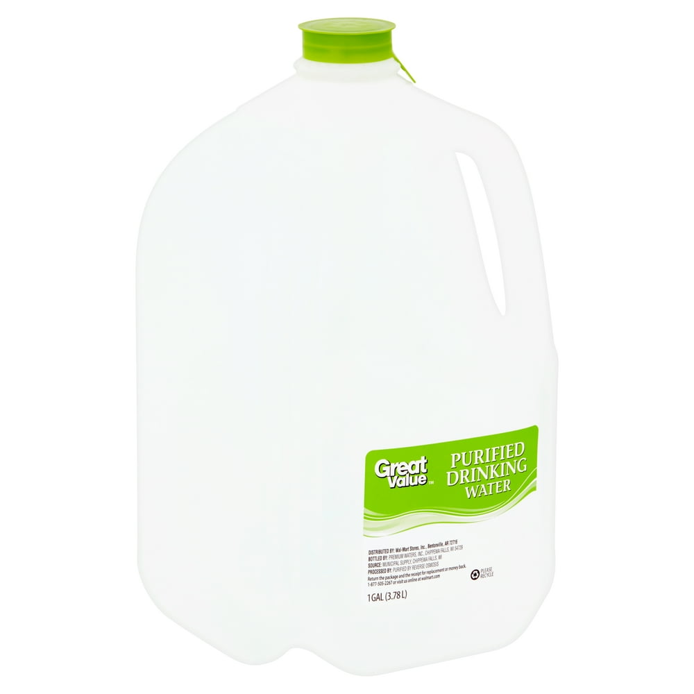 Great Value Purified Drinking Water, 1 Gallon