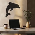 thumbnail image 6 of Violaura Dolphin Metal Wall Art - Easy to Install Hanging Perfect for Home, Living Room Decor (36.0" x 32.4"), 6 of 8