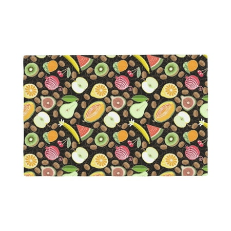 

Placemats Set of 4 / 6 Fruits Placemats for Dining Table Indoor/Outdoors Heat Resistant Washable Placemats 18 x 12