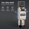 thumbnail image 2 of Conectores RJ45 Cat 8 ZOERAX sin herramientas, paquete de 12 unidades, 40 G, blindados, 2 of 7