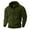 Army Green, variant on SuTry Men's Solid Color Hooded Cardigan Loose Casual Sports Sweatshirts with Zipper Drawstring Long Sleeved Suitable for Sports(Dark Gray,S)