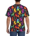 thumbnail image 2 of Rocae Colorful Cats for Men's Moisture-Wicking Crew Tee - T-Shirt for Sports, Outdoor Activities, and Casual WearSmall, 2 of 9