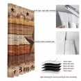 thumbnail image 6 of Western Texas Star Vintage Blackout Curtains for Bedroom/Living Room, Pinch Pleated Black Out Curtains, Farmhouse Brown Wood Grain Room Darkening Window Drapes with Hooks 2 Panels, 59"x70", 6 of 8