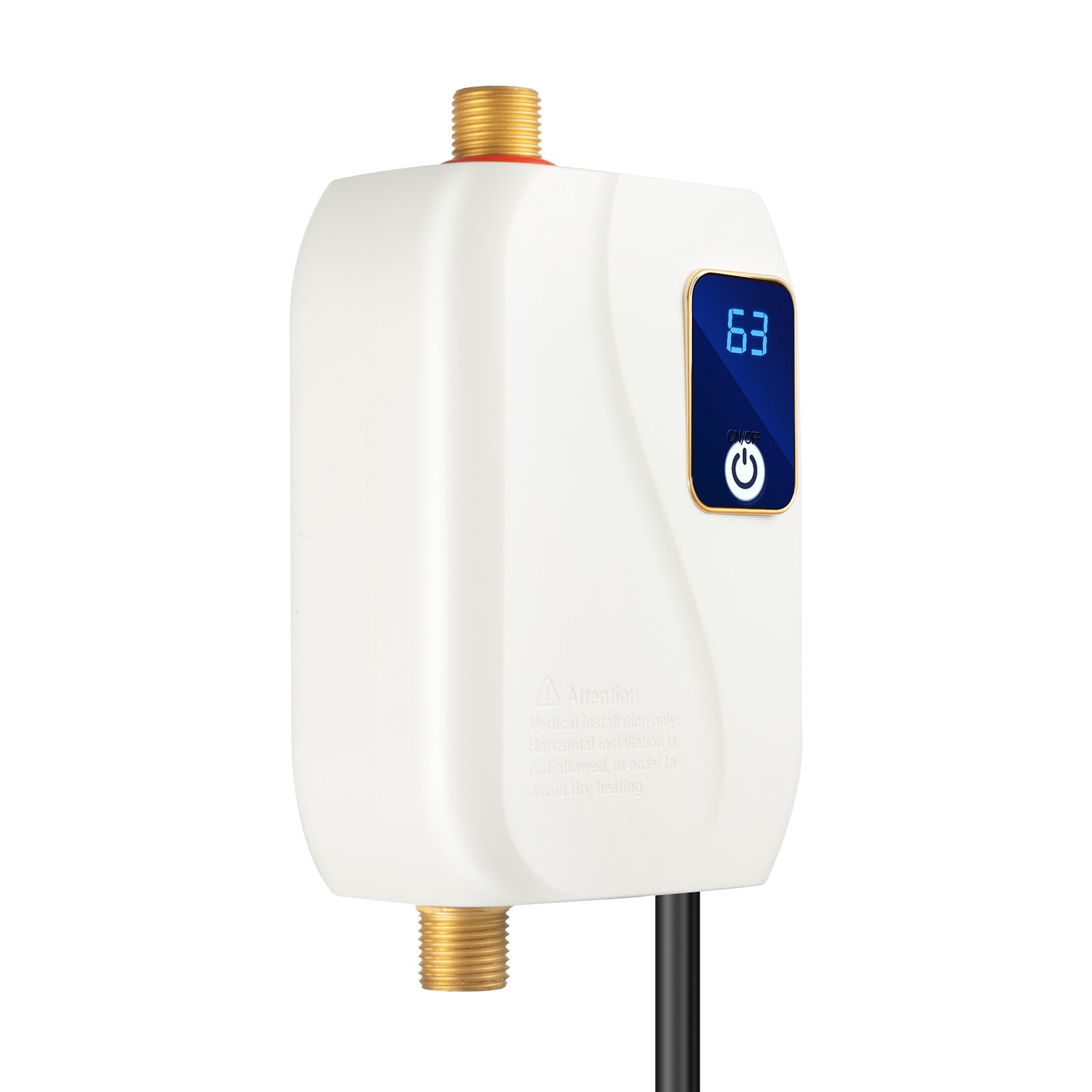 3000W 110V Instant Hot Water Heater Electric Tankless On Demand House IPX4 for kitchen water, daily washing