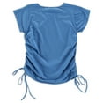 thumbnail image 3 of Oh! Mamma Maternity Women's Scoop Neck Tee with Side Seam Drawstring (Women's & Women's Plus), 3 of 3