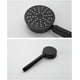 thumbnail image 3 of Ducha de mano para baño, redonda negra, 3 of 5