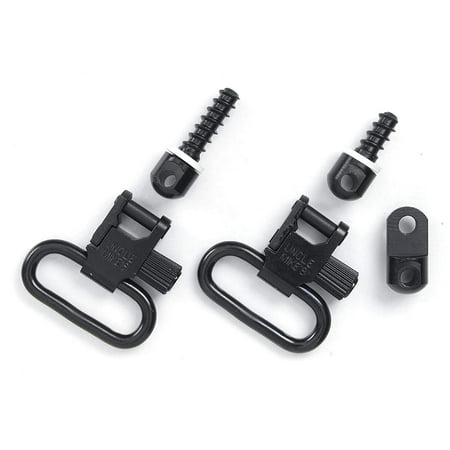 Uncle Mike's Quick Detachable Ruger Auto and Single Shot Carbines Sling Swivels (Blued, 1-Inch Loop)Fore-end adapter fits barrel band of 10/22, .44 Mag. and No. 3.., By Uncle