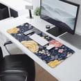 thumbnail image 2 of Long Mouse Pads for Desk,Pioneer Flower Floral Print Pattern Desk Mats on Top Of Desks, Desk Mouse Pad Extra Large with 3mm Non-Slip Base and Stitched Edge for Gaming,Office,Work,Home 31.5"x11.8", 2 of 6