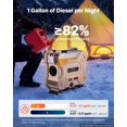 VEVOR Diesel Heater Dual-Motor 1.6 Gal / 6 L and 2.6 Gal / 10 L Fuel ...
