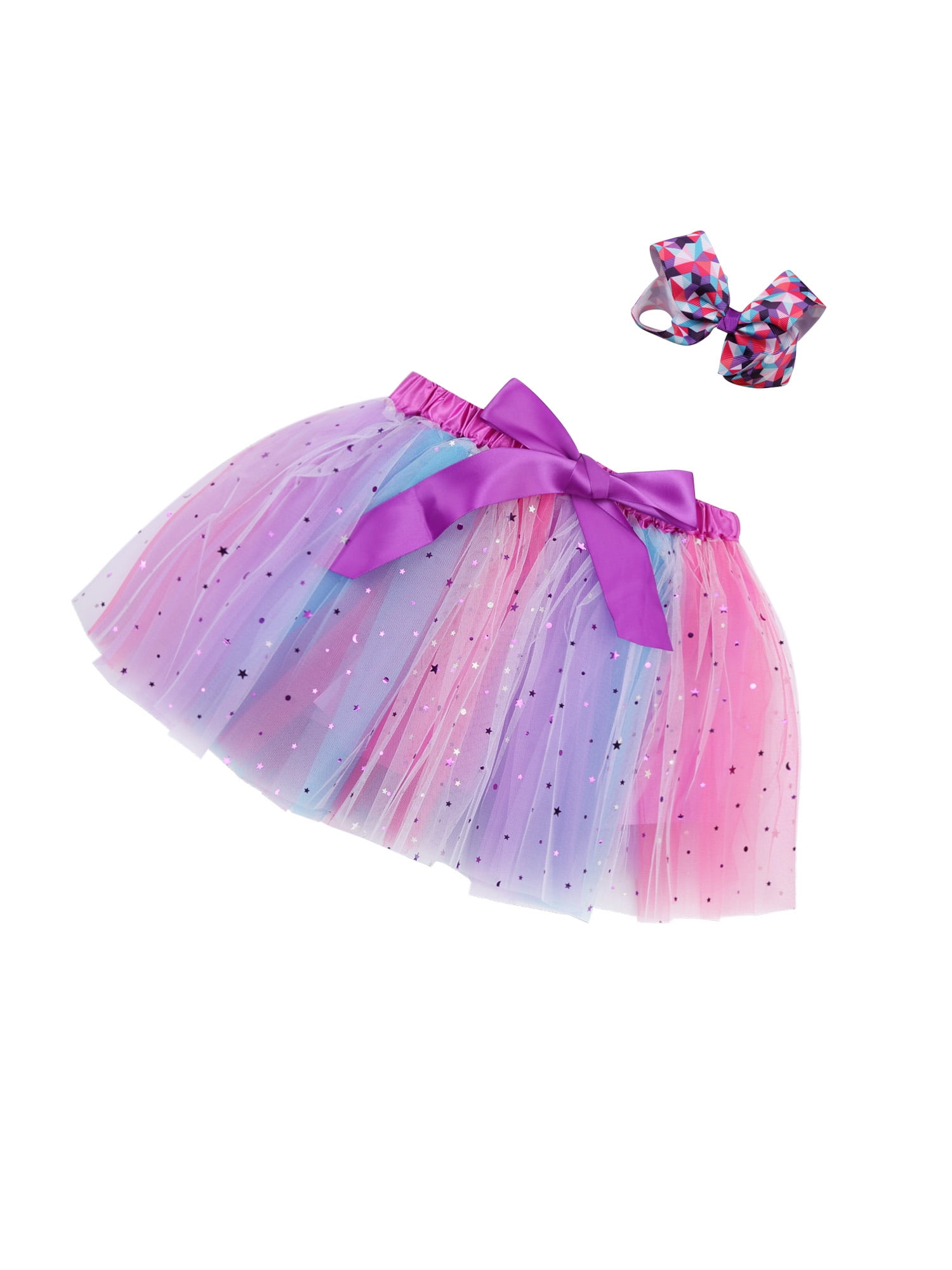 Rainbow Tulle Tutu Table Skirt Double Layer Satin Willows With Glossy  Organza,birthday Party Decorations for Unicorn and Mermaid Parties 