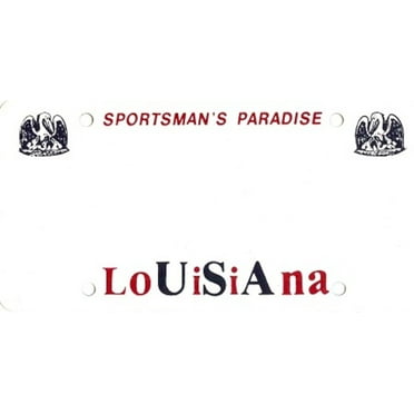 Design It Yourself Louisiana Bicycle Plate #3. Free Personalization on Plate