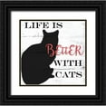 thumbnail image 1 of Seay, Anne 20x20 Black Ornate Wood Framed with Double Matting Museum Art Print Titled - With Cats, 1 of 4