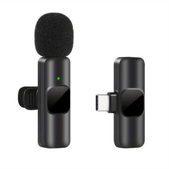 2.4GHZ Wireless Lavalier Microphone Portable Audio Video Recording Mini Mic with quality materials and smart chips