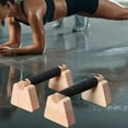 thumbnail image 2 of Wooden Parallettes Bars, 2 PCS Solid Wood Push Up Bars Calisthenics Equipment with NonSlip Base, Pushup Handles for Strength Training and Home Workout, 2 of 7