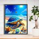 thumbnail image 4 of Pintura de diamante 5D DIY Kit de taladro redondo completo Decoración de tortuga de playa (sz4246), 4 of 9
