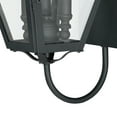 thumbnail image 6 of Vaxcel Nottingham 3 Light Black Empire Outdoor Wall Lantern Clear Glass, 6 of 6