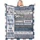 thumbnail image 1 of LHSHID 40 Birthday Decorations for Women Gifts for 40th Birthday Woman 40 Year Old Birthday Gifts Ideas for Women Men Friend Sister Husband Throw Blanket 50x60in, 1 of 6