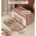 thumbnail image 2 of KQJQS Large Capacity Portable Makeup Bag for Women - Multi-Functional Travel Organizer for High-End Makeup Brushes and Toiletries, 2 of 5