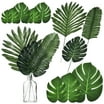 Efavormart 28 Pack | Green And Gold Artificial Jungle Theme Palm Leaves ...