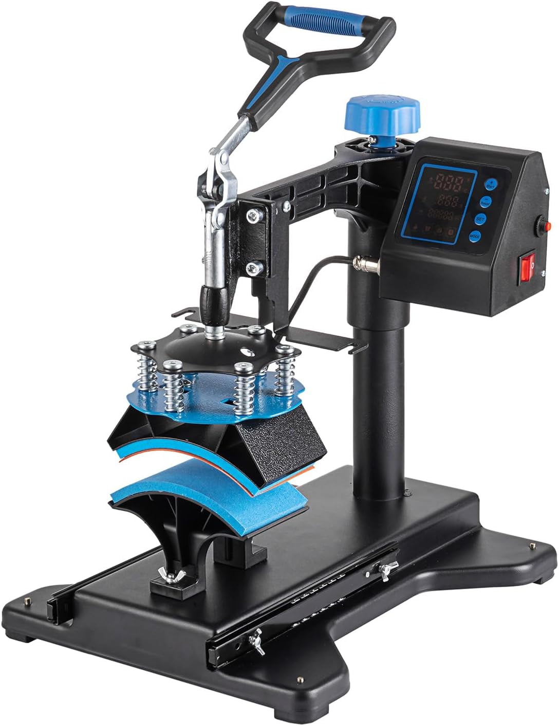 SHZOND Protable Heat Press 15x15 Inch, 8 in 1 Heat Press Machine with 30OZ Tumbler Press,Swing Away T Shirt Pressing Machine, Combo Tumbler Heat Press Machine Sublimation for T-Shirt Hat Mug Plate