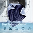 thumbnail image 3 of Exclusivo Mezcla Cooling Comforter Twin Size Navy, Lightweight Summer Blanket for Hot Sleepers, Soft Breathable Cool Bedding Duvet for Night Sweats, 68"x88", 3 of 4