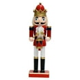 thumbnail image 2 of Abbracc Christmas Decor Crafts Tabletop Decoration Table Centerpiece Nutcracker Figurine Red Drumstick, 2 of 9