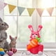 thumbnail image 5 of Conejito inflable de Pascua luces LED decoración luminosa del lugar de vacaciones, 5 of 5