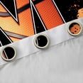 thumbnail image 4 of Homewish Cartoon Basketball Boys Black Out Curtains, Black Orange Monogrammed M Curtains Pack of 2 (42x63 Each), Modern Ball Sports Player Bedroom Curtains, Blackout Curtains Home Decor, 4 of 6