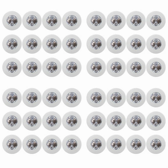 LED Coaster,48 Pack Light Up Coasters,LED Bottle Lights,LED Sticker Coaster Discs Light Up for Flash Light Up Cup,48 x Sticker Lights,White