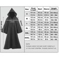 thumbnail image 2 of Huanglei Unisex Ladies Dark Style Solid Color Robe Cape, 2 of 2