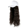 thumbnail image 1 of Casquette de Baseball Cheveux Ondulés Coiffure Bouclée Perruque Réglable Chapeau Attaché Cheveux Longs, 1 of 1
