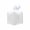 White, variant on PU Leather Square Tissue Box Cover, Decorative Tissue Organizer Dispenser, Durable Facial Paper Holder, Ideal for Living Room Coffee Tables, Cars, Bathrooms, Countertops & Offices, Black