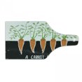 thumbnail image 1 of Vegetable Cutting Board, Carrot Roots Growing Bedding Plants Farm Food Ecology Theme and Words, Decorative Tempered Glass Cutting and Serving Board, in 3 Sizes, by Ambesonne, 1 of 2