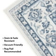 thumbnail image 5 of Mainstays Slate Blue Floral, Indoor Area Rug, 4'11" x 6'6", 5 of 7