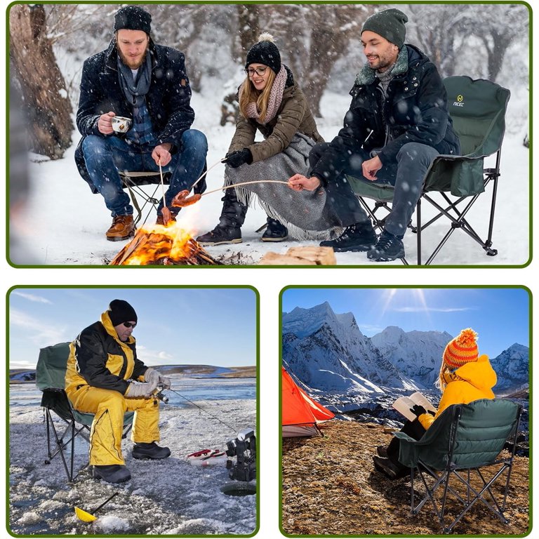 Guide Gear Oversized XL Comfort Padded Camping Chair, 400-lb. Capacity. Green