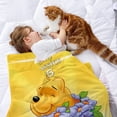 thumbnail image 2 of Throw Blanket for Winnie-the-Pooh Soft Warm Bed Couch Flannel Blanket for Kids Girls Boys Gifts Home Decor 30x40 Inch, 2 of 7