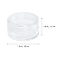 thumbnail image 3 of 50pcs Contenedor cosmético Vacío 5g / 5ml Plástico Redondo Cosmético Tarro Olla con tapa (transparente), 3 of 5