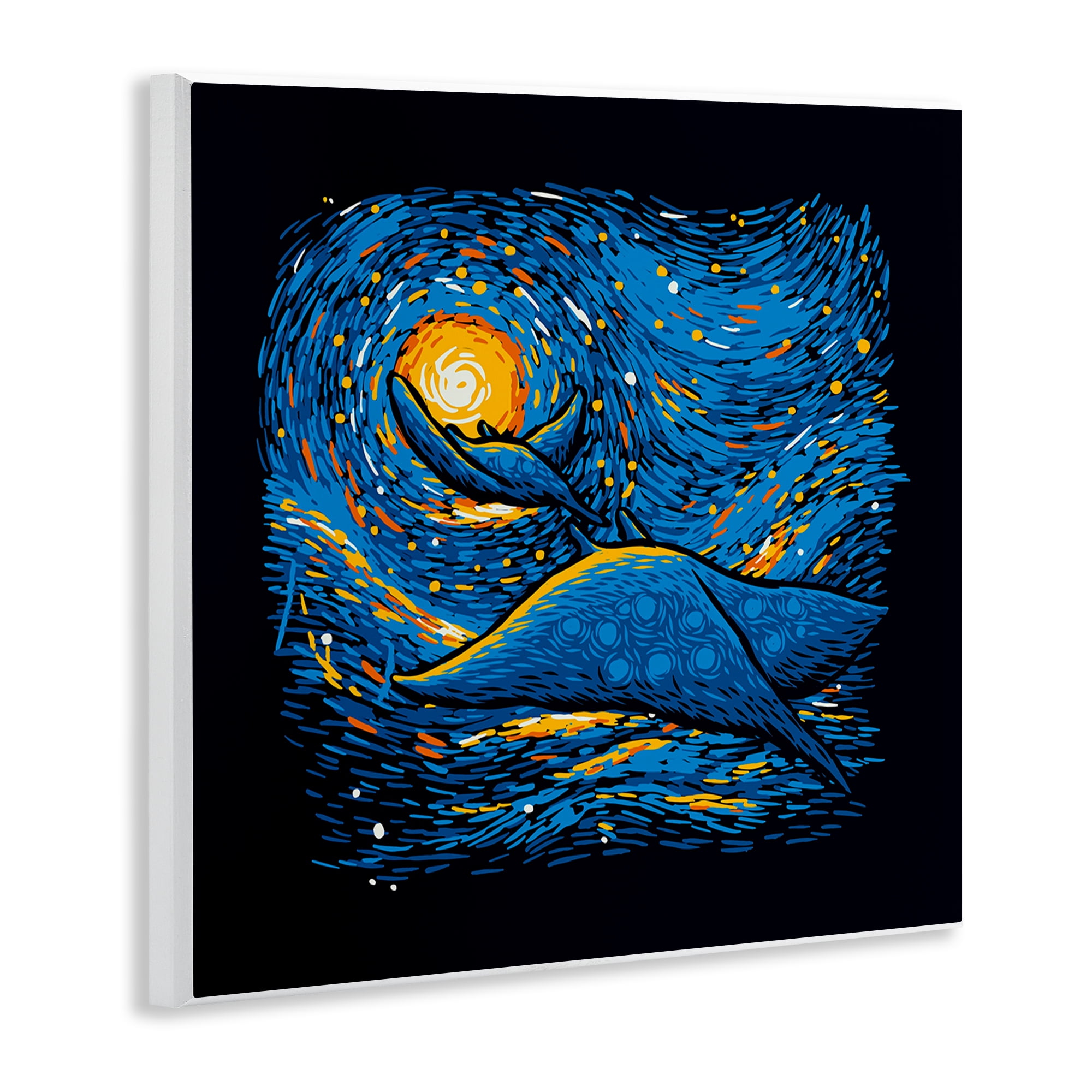 Stupell Industries Impressionist Manta Rays Wall Plaque Art, design by Tobe Fonseca