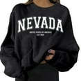 thumbnail image 2 of Women's Sweatshirts 2025 Nevada Sweatshirt Long Sleeve Crewneck Fashion Graphic Pullover Tops Sweatshirt for Women, 2 of 5