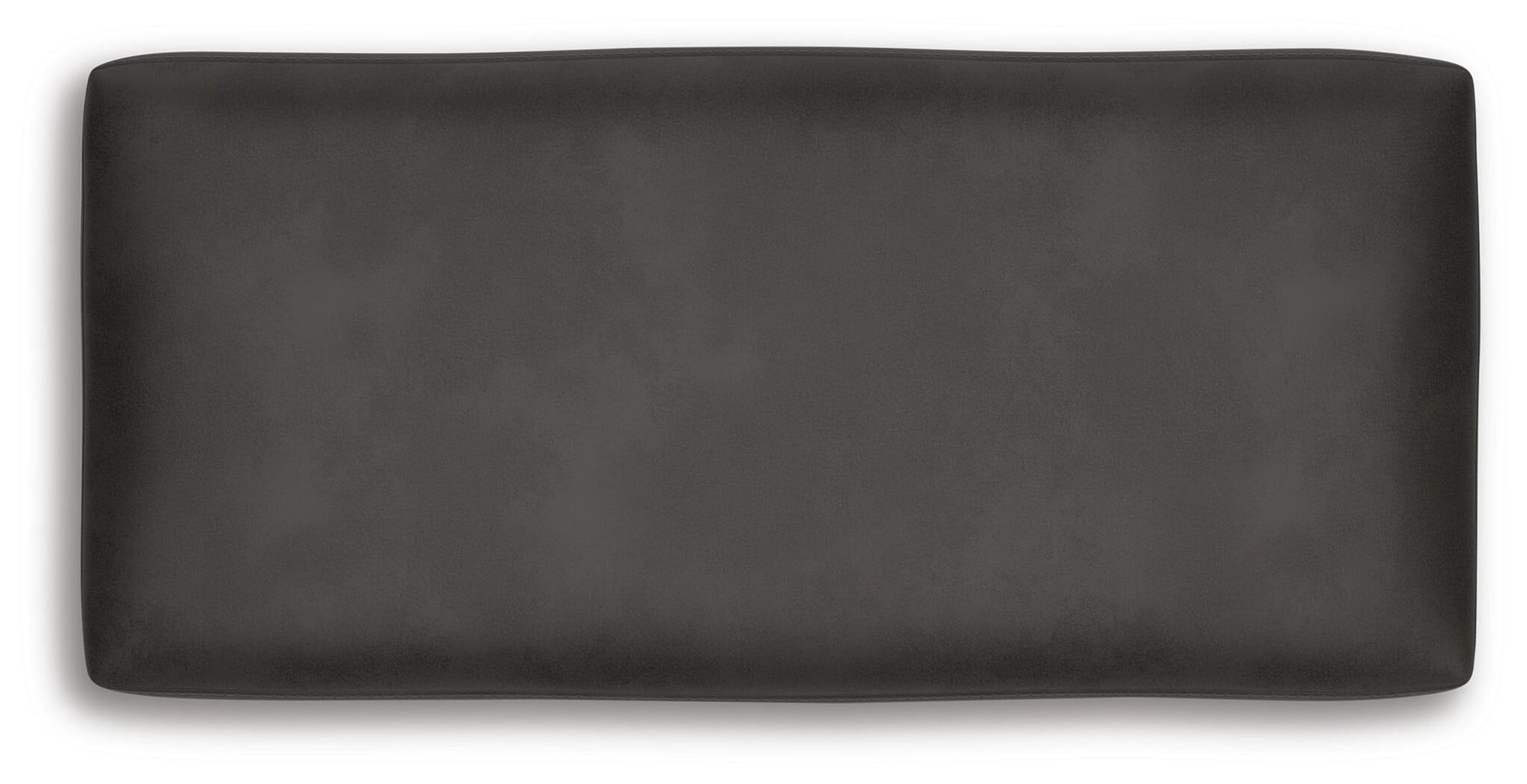 Signature Design by Ashley Brickett Oversized Accent Ottoman, Suede-Soft Faux Leather Upholstery, Shadow Gray