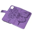 thumbnail image 5 of Decase iPhone 13 Pro Case, Butterfly Patterned Wallet Case, Magnetic Folio Faux Leather with Wrist Strap Credit Card Holder Slots Kickstand Protective Cover For iPhone 13 Pro, Lightpurple, 5 of 10